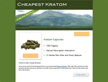 Tablet Screenshot of cheapestkratom.com